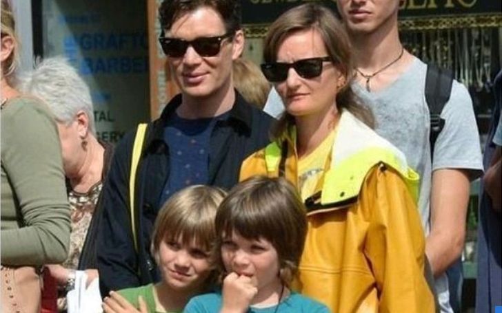 Malachy Murphy with his family.